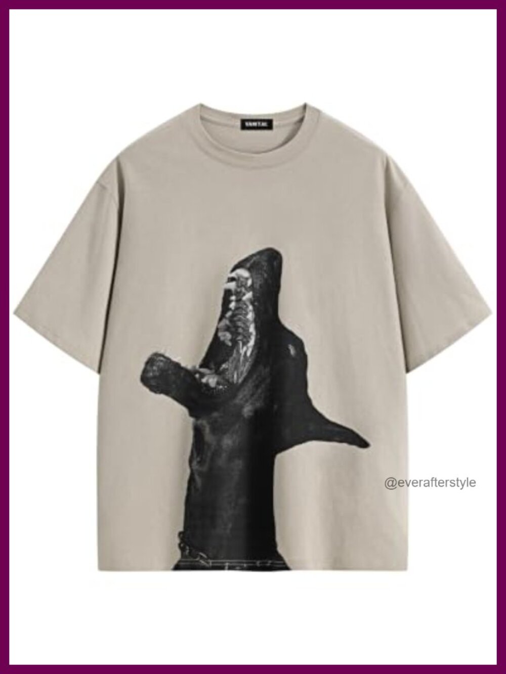 Oversized Dog Graphic T-Shirt Y2K Streetwear Crew Neck Short Sleeve Unisex Tee